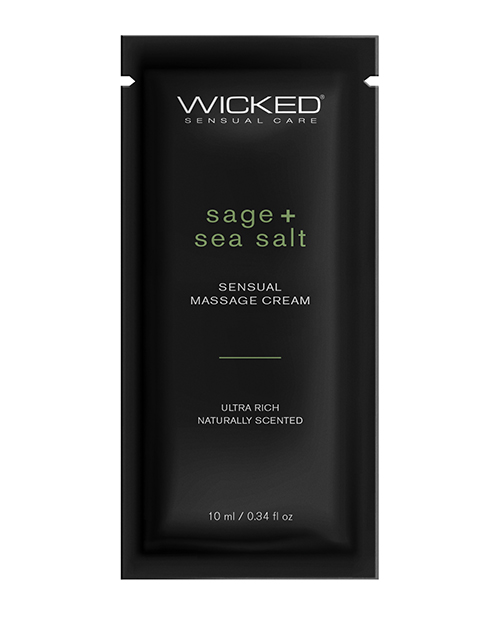 Wicked Sensual Care Sage & Sea Salt Massage Cream - .34 oz
